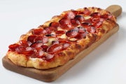 Order Pepperoni Flatbread Pizza food online from The Cheesecake Factory store, Columbus on bringmethat.com