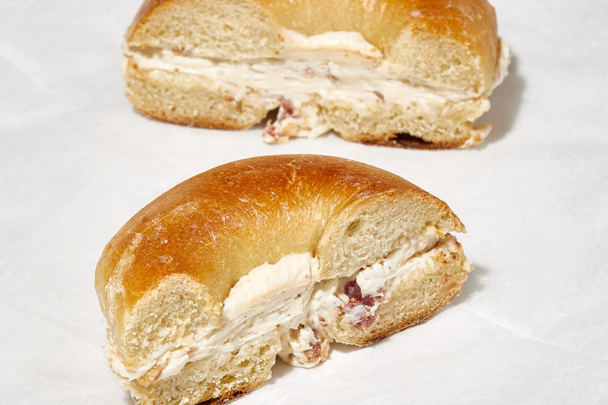 Bagel with Maple Bacon Cream Cheese