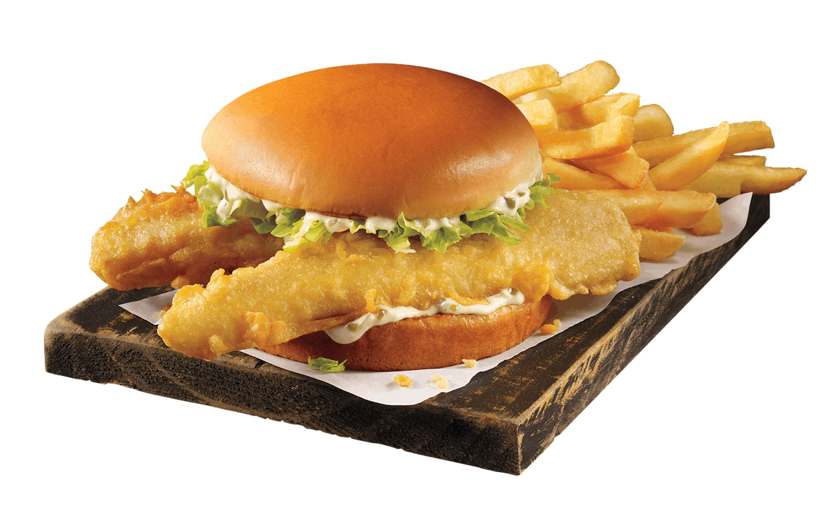 Giant Fish Sandwich & Fries