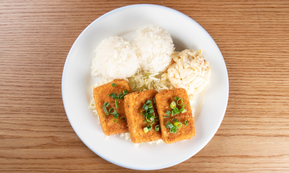 Korean Fried Tofu Plate