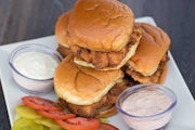 Order Southern Fried Chicken Sliders food online from The Cheesecake Factory store, Columbus on bringmethat.com
