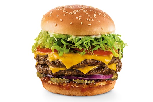 Order Monster Burger food online from Red Robin Gourmet Burgers and Brews store, Anchorage on bringmethat.com