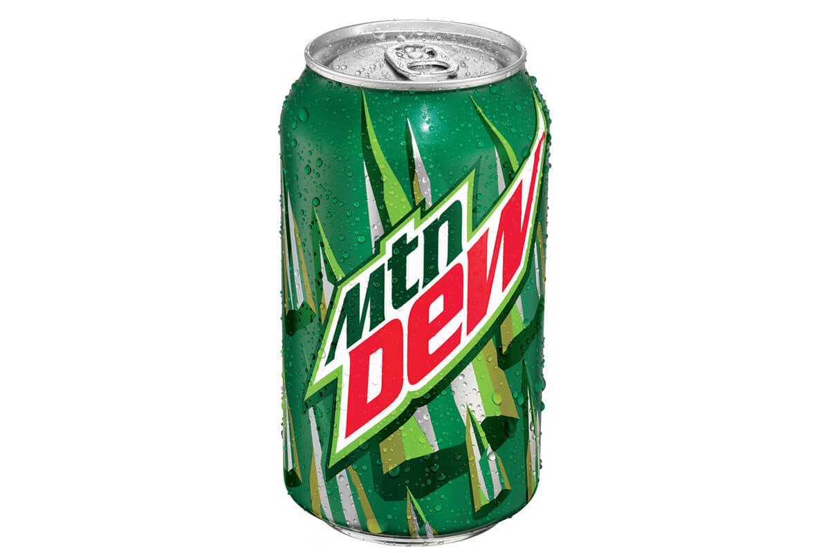 MOUNTAIN DEW CAN