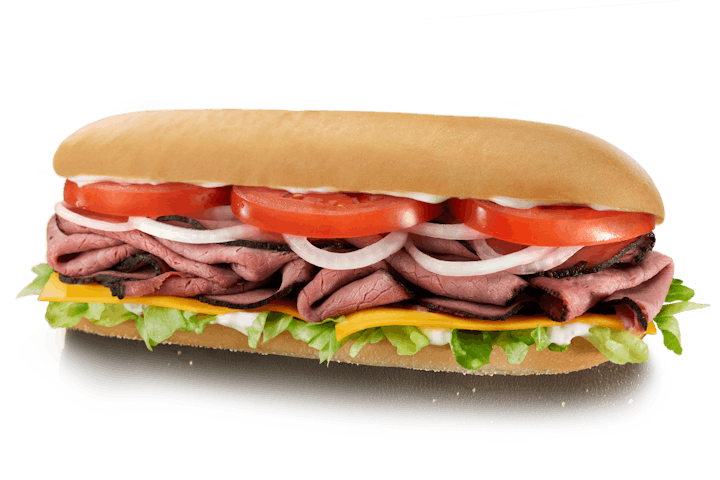 Order Roast Beef & Cheddar food online from Cousins Subs store, Beaver Dam on bringmethat.com