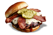 Order Devil's Spit Burger food online from Famous Dave's Bar-B-Que store, Orland Park on bringmethat.com