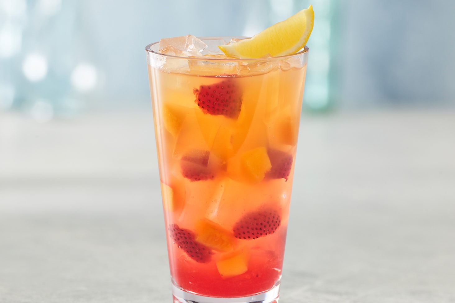 Peach-Berry Freckled Lemonade