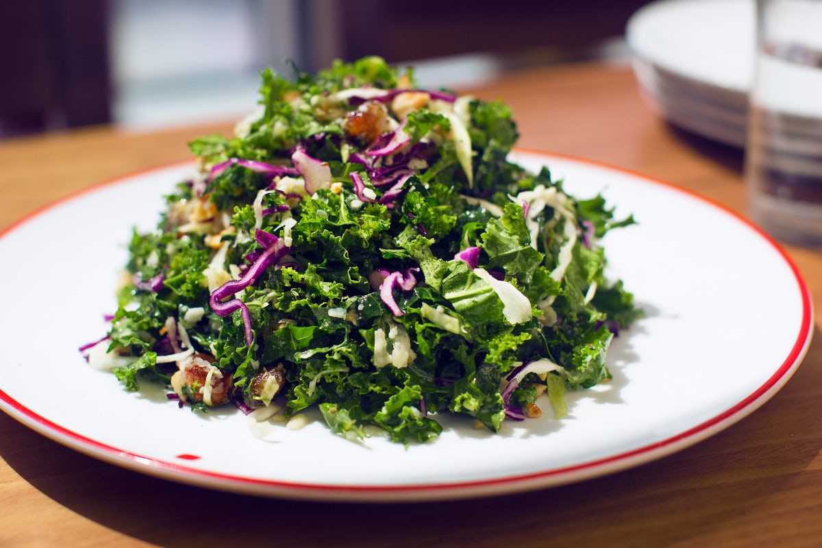 Purple & Black Kale Salad