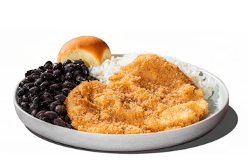 Crispy Chicken Platter - Rice & Beans