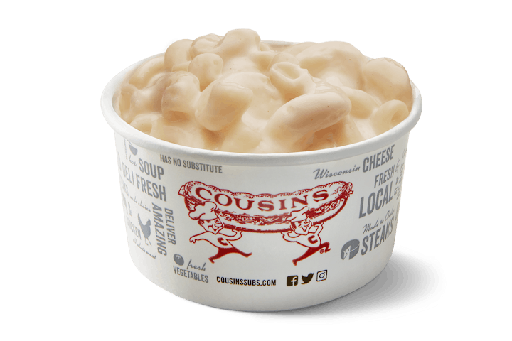 Order Wisconsin Mac & Cheese food online from Cousins Subs store, Beaver Dam on bringmethat.com