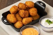 Order Loaded Baked Potato Tots food online from The Cheesecake Factory store, Columbus on bringmethat.com