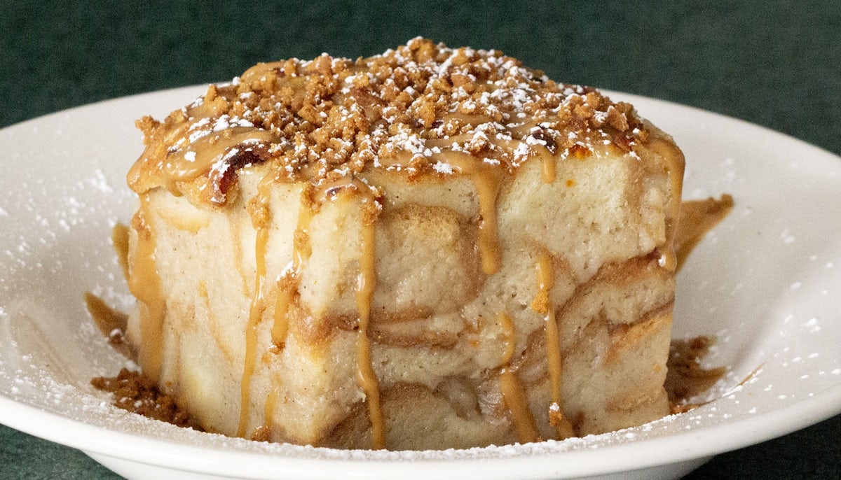 Cookie Butter Bread Pudding