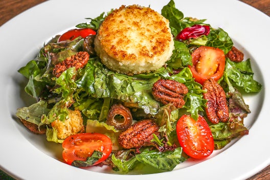 Warm Goat Cheese & Spiced Pecan Salad