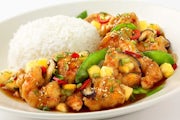Order Crispy Pineapple Chicken and Shrimp food online from The Cheesecake Factory store, Columbus on bringmethat.com