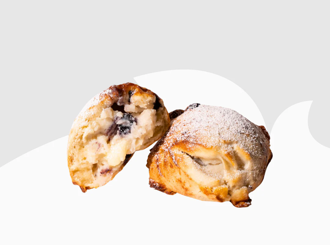 Stuffed Blueberry Lemon Biscone