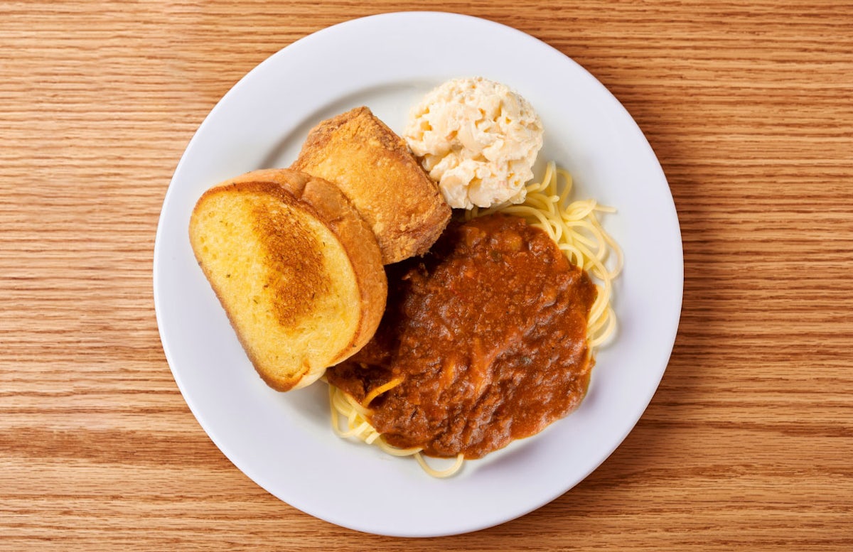 Spaghetti & Chicken Mixed Plate