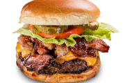 Order Ultimate Burger food online from Famous Dave's Bar-B-Que store, Orland Park on bringmethat.com