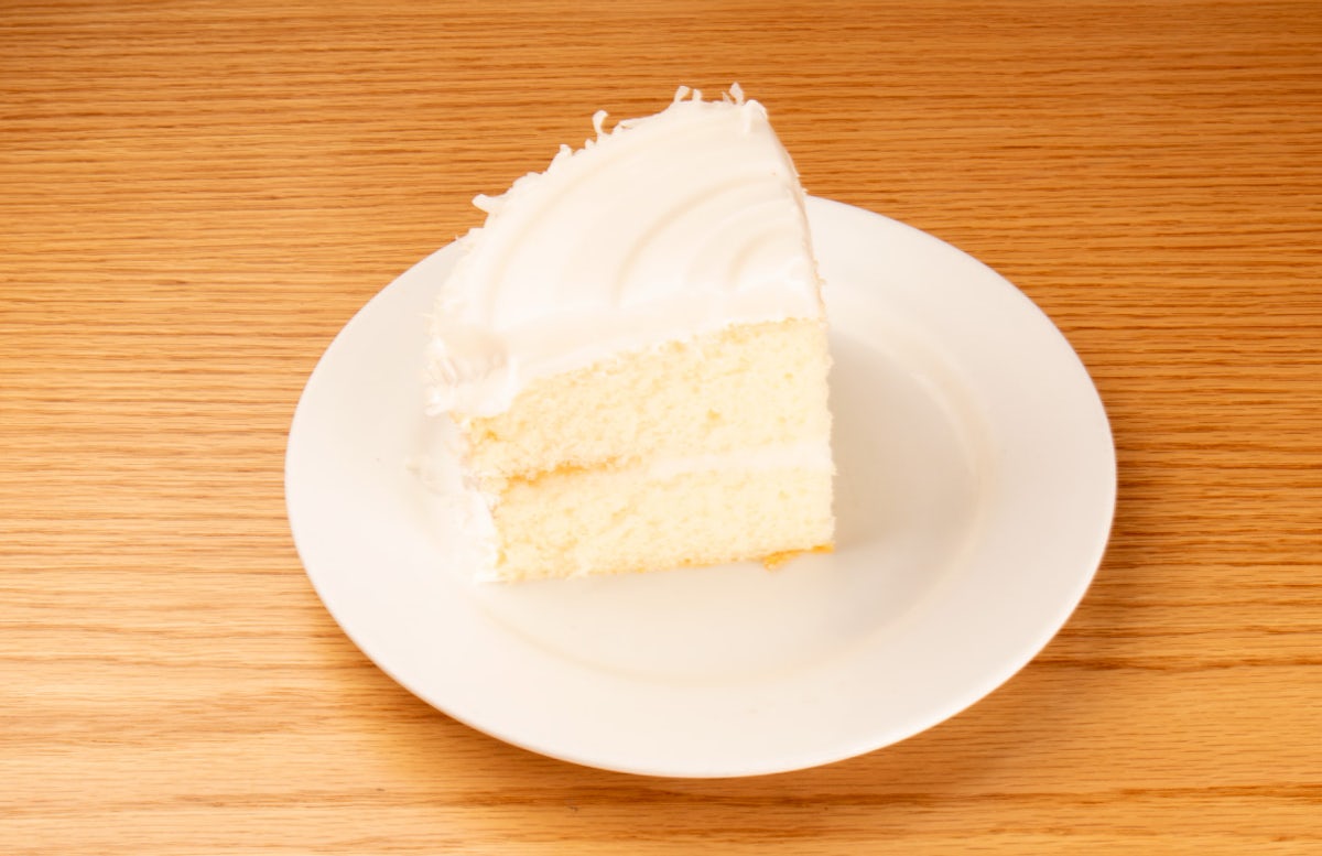 Slice of Haupia Cake