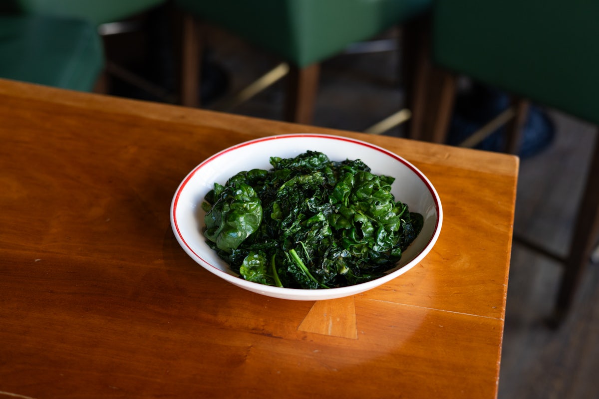 Sauteed Tuscan Kale & Curly Spinach