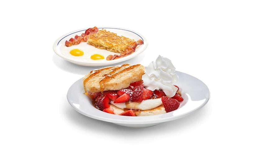 New Fresh Strawberries & Cream Biscuit Combo Image