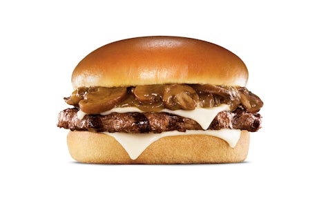 Mushroom and Swiss Angus Burger - - Hardee's