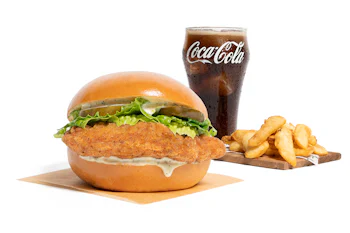 Crispy Cilantro Garlic Chicken Sandwich