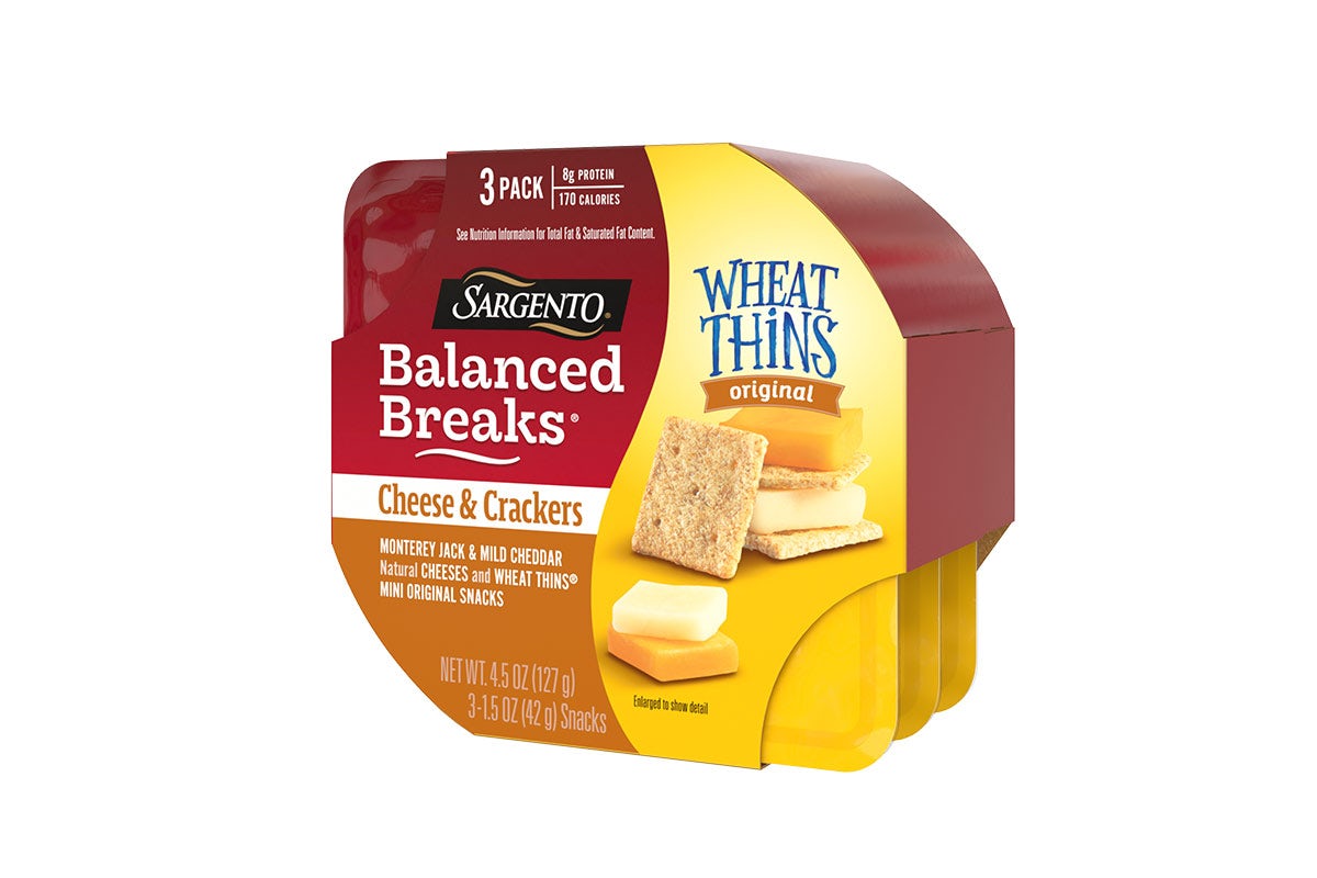 Wheat Thins and Sargento Snack Packs