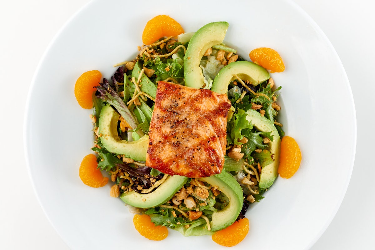 NUTTY GRILLED SALMON SALAD
