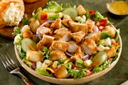 Order Fried Chicken Salad food online from Logan's Roadhouse store, Wichita on bringmethat.com