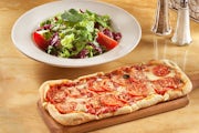 Order Fresh Basil, Tomato and Cheese Flatbread Pizza food online from The Cheesecake Factory store, Columbus on bringmethat.com