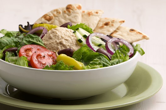 Order Mediterranean Hummus Salad food online from Showmars store, Huntersville on bringmethat.com