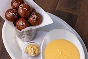 Order Pretzel Bites With Cheddar Cheese Fondue food online from The Cheesecake Factory store, Columbus on bringmethat.com