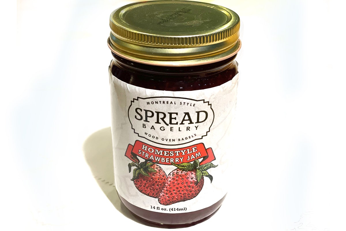 Jar Spread Strawberry Jam