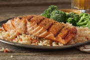 Order Mesquite Wood-Grilled Salmon food online from Logan's Roadhouse store, Wichita on bringmethat.com