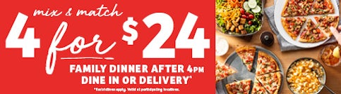 4 for $24 after 4 PM