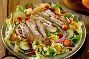 Order Mesquite-Grilled Chicken Salad food online from Logan's Roadhouse store, Wichita on bringmethat.com