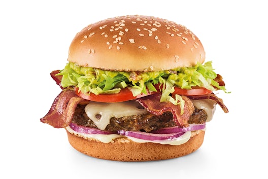 Order Guacamole Bacon Burger food online from Red Robin Gourmet Burgers and Brews store, Anchorage on bringmethat.com