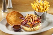 Order Smokehouse B.B.Q. Burger food online from The Cheesecake Factory store, Columbus on bringmethat.com
