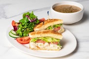 Order Renee’s Chicken-Almond Salad Sandwich food online from The Cheesecake Factory store, Columbus on bringmethat.com