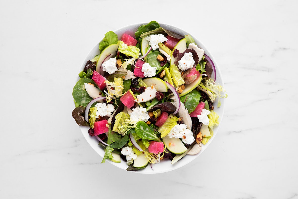 Pink Lady Beets & Goat Cheese Salad
