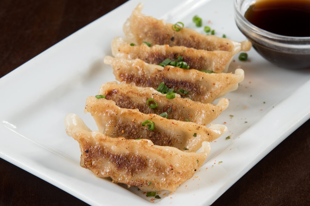 PAN FRIED PORK GYOZA DUMPLINGS