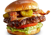 Order Dave's Favorite Burger food online from Famous Dave's Bar-B-Que store, Orland Park on bringmethat.com
