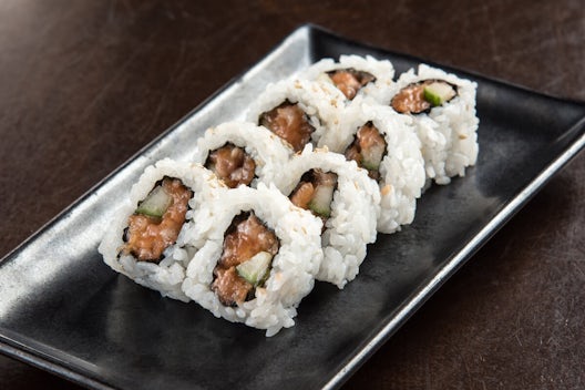 Poki Poki Menu Sauce for salmon, Spicy tuna, Jalapeno corn