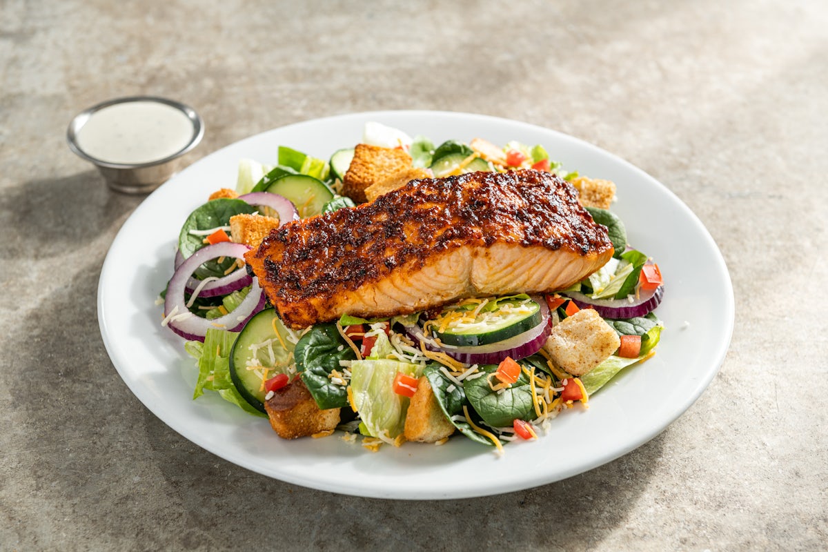 Ancho Salmon House Salad Ancho Salmon House Salad