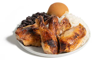 ½ Chicken Platter – Rice & Beans - 86g of Protein