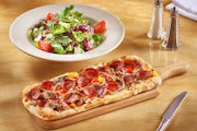Order The Everything Flatbread Pizza food online from The Cheesecake Factory store, Columbus on bringmethat.com